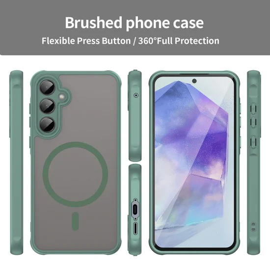 Калъф за Samsung Galaxy A55 5G - HaloFrost II MagSafe - Зелен