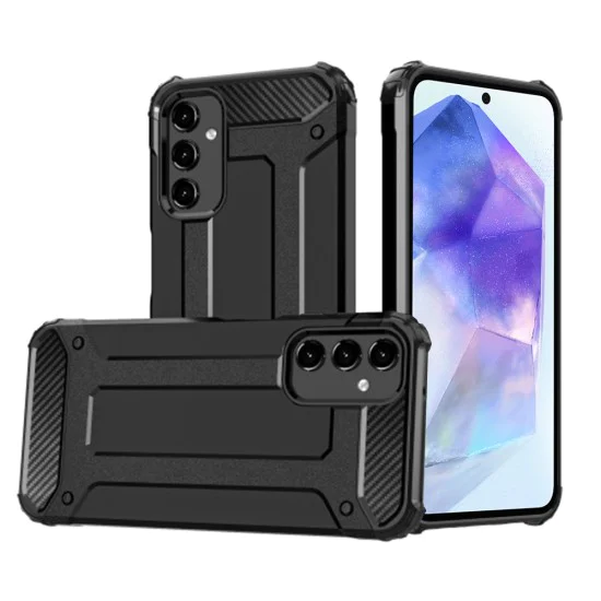 Калъф за Samsung Galaxy A55 5G - Hybrid Armor - Черен