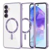 Калъф за Samsung Galaxy A55 5G - Luxury Crystal MagSafe - Светло лилав