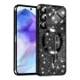 Калъф за Samsung Galaxy A55 5G - Luxury Glitter MagSafe - Черен