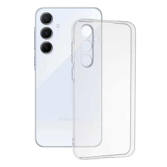 Калъф за Samsung Galaxy A55 5G - Прозрачен силикон - Прозрачен