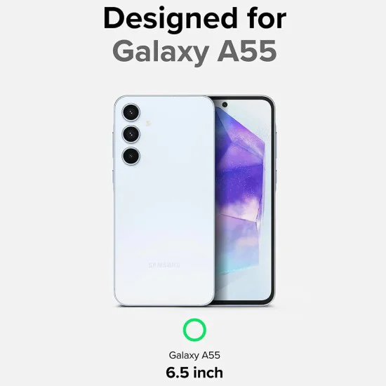 Калъф за Samsung Galaxy A55 5G - Ringke - Fusion X Design - Камуфлаж - Черен