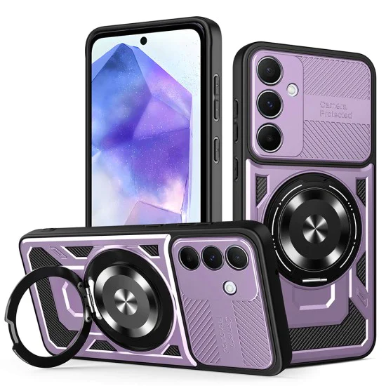 Калъф за Samsung Galaxy A55 5G - RuggedCam - Лилав