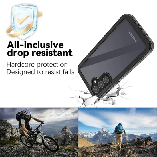 Калъф за Samsung Galaxy A55 5G - ShellBox Waterproof IP68 Case - Черен