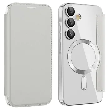 Калъф за Samsung Galaxy A55 5G - SmartMag Book Case - Сив