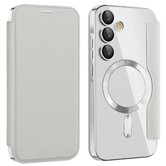 Калъф за Samsung Galaxy A55 5G - SmartMag Book Case - Сив