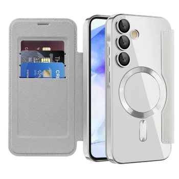Калъф за Samsung Galaxy A55 5G - SmartMag Book Case - Сив