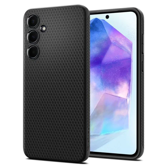 Калъф за Samsung Galaxy A55 5G - Spigen Liquid Air - Matte Black