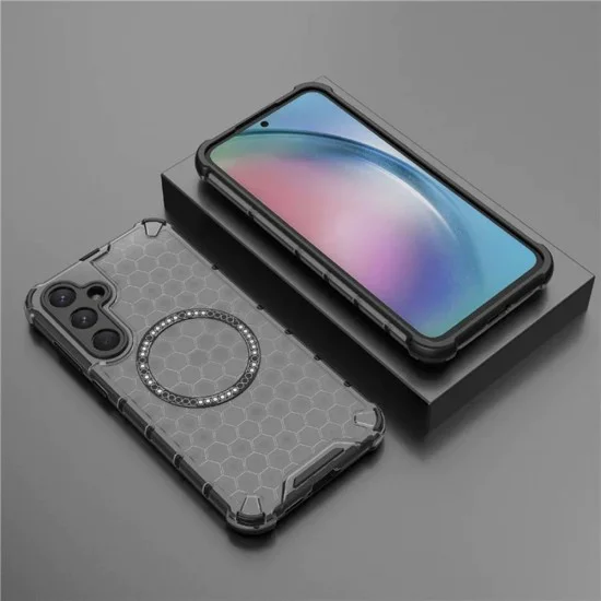 Калъф за Samsung Galaxy A55 5G - Techsuit - HoneyComb Shield MagSafe - Черен