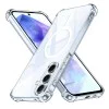 Калъф за Samsung Galaxy A55 5G - Techsuit - Удароустойчив Clear Silicone MagSafe - Прозрачен