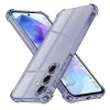 Калъф за Samsung Galaxy A55 5G - Techsuit - Удароустойчив Clear Silicone - Опушено Черен