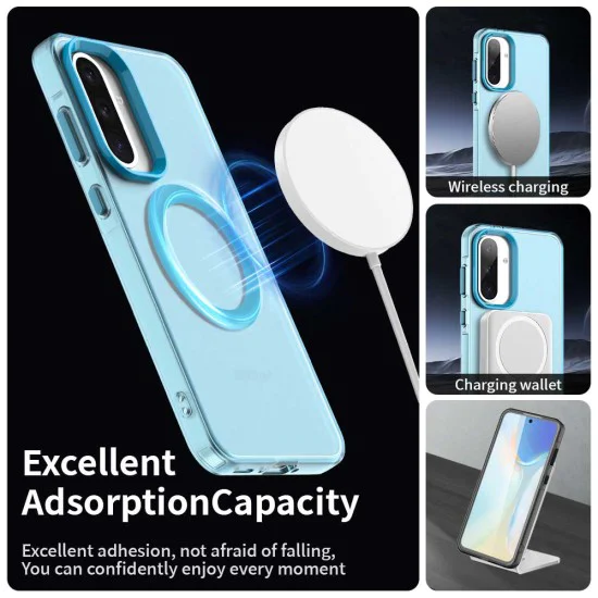 Калъф за Samsung Galaxy A56 5G - CandyCase MagSafe - син