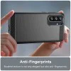 Калъф за Honor 600 / 600 Pro - Carbon Silicone - Techsuit - Черен