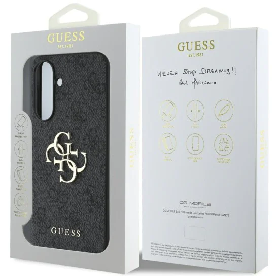 Калъф за Samsung Galaxy A56 5G - Guess - Hardcase 4G Big Logo (GUHCSA564GMGGR) - Черен