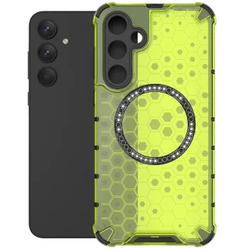 Калъф за Samsung Galaxy A56 5G - HoneyComb Shield MagSafe - Зелен