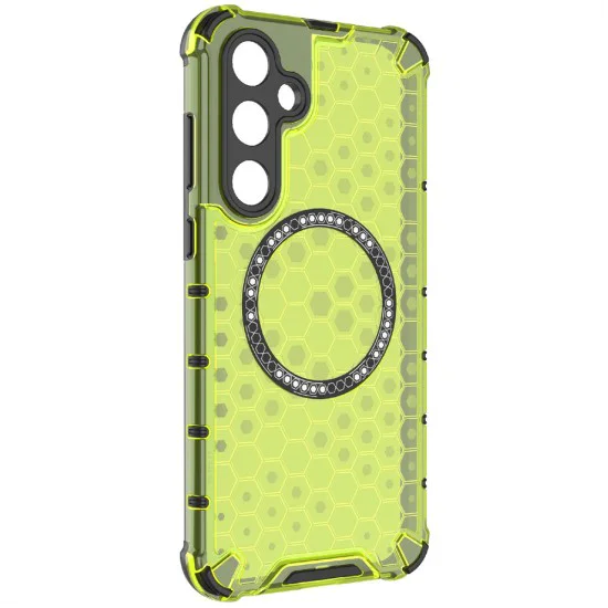 Калъф за Samsung Galaxy A56 5G - HoneyComb Shield MagSafe - Зелен