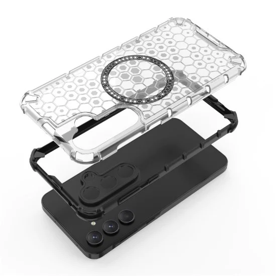 Калъф за Samsung Galaxy A56 5G - HoneyComb Shield MagSafe - Зелен