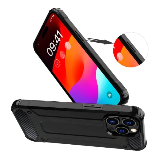 Калъф за Samsung Galaxy A56 5G - Hybrid Armor - Черен