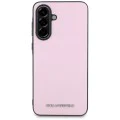 Калъф за Samsung Galaxy A56 5G - Karl Lagerfeld - Saffiano (KLHCSA56PSAFWMCP) - Розово метално лого