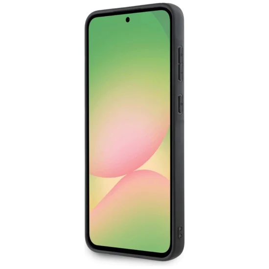 Калъф за Samsung Galaxy A56 5G - Karl Lagerfeld - Saffiano (KLHCSA56PSAFWMCP) - Розово метално лого