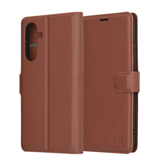 Калъф за Samsung Galaxy A57 5G - Leather Folio - Techsuit - Кафяв