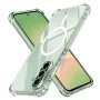 Калъф за Samsung Galaxy A56 5G - Techsuit - Удароустойчив Clear Silicone MagSafe - Прозрачен
