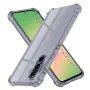 Калъф за Samsung Galaxy A56 5G - Techsuit - Удароустойчив Clear Silicone - Опушено Черен