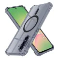 Калъф за Samsung Galaxy A56 5G - Techsuit - Удароустойчив Clear Siliconeов MagSafe - Опушено Черен