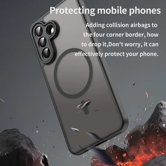 Калъф за Samsung Galaxy A57 5G - HaloFrost II MagSafe - Techsuit - Черен