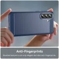 Калъф за Samsung Galaxy A57 5G - Techsuit Carbon Silicone - Син