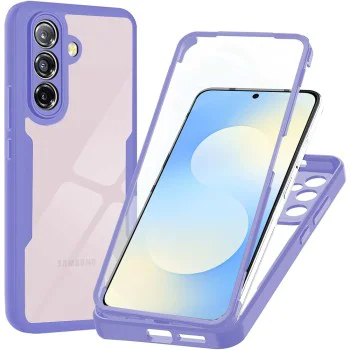 Калъф за Samsung Galaxy A57 5G - Techsuit ColorVerse 360 Series + Протектор - Лилав