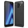 Калъф за Samsung Galaxy A6 2018 - Carbon Silicone - Черен