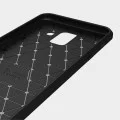 Калъф за Samsung Galaxy A6 2018 - Carbon Silicone - Черен