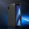 Калъф за Samsung Galaxy A7 2018 - Carbon Silicone - Черен