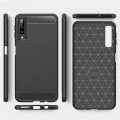 Калъф за Samsung Galaxy A7 2018 - Carbon Silicone - Черен