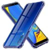 Калъф за Samsung Galaxy A7 2018 - Techsuit - Удароустойчив Clear Silicone - Опушено Черен