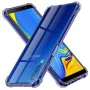 Калъф за Samsung Galaxy A7 2018 - Techsuit - Удароустойчив Clear Silicone - Опушено Черен