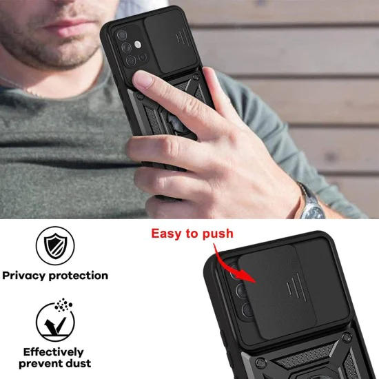 Калъф за Samsung Galaxy A71 4G - CamShield Series - черен