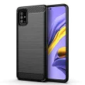 Калъф за Samsung Galaxy A71 4G - Carbon Silicone - Черен
