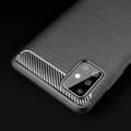 Калъф за Samsung Galaxy A71 4G - Carbon Silicone - Черен