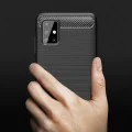 Калъф за Samsung Galaxy A71 4G - Carbon Silicone - Черен