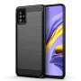 Калъф за Samsung Galaxy A71 4G - Carbon Silicone - Черен