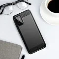 Калъф за Samsung Galaxy A72 4G / A72 5G - Carbon Silicone - Черен
