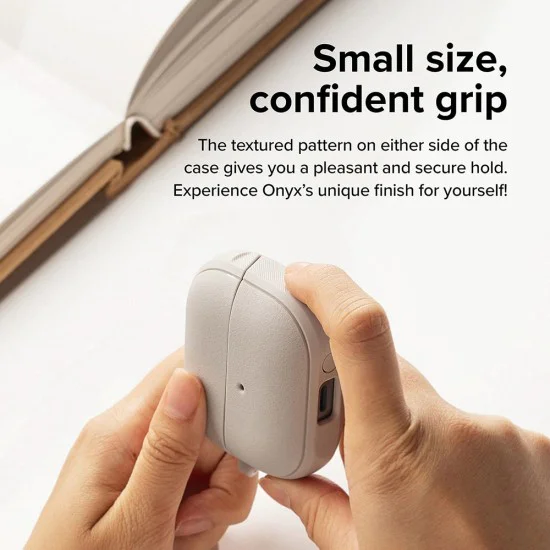 Калъф за Samsung Galaxy Buds 3/3 Pro - Ringke Onyx Magnetic - Warm Grey