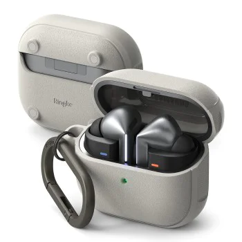 Калъф за Samsung Galaxy Buds 3/3 Pro - Ringke Onyx Magnetic - Warm Grey