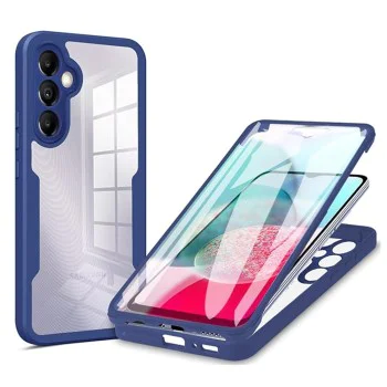 Калъф за Samsung Galaxy Galaxy A14 4G / A14 5G + калъф - ColorVerse 360 ​​Series - син