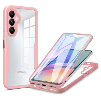 Калъф за Samsung Galaxy Galaxy A15 4G / A15 5G + калъф - ColorVerse 360 ​​Series - розов