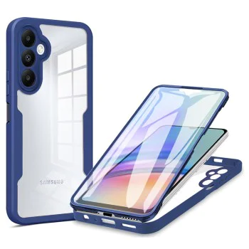 Калъф за Samsung Galaxy Galaxy A15 4G / A15 5G + калъф - ColorVerse 360 ​​Series - син