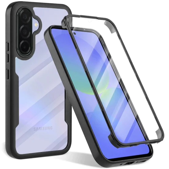 Калъф за Samsung Galaxy Galaxy A36 5G / A56 5G + калъф - ColorVerse 360 ​​Series - черен