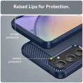 Калъф за Samsung Galaxy Galaxy A55 5G - Carbon Silicone - Син